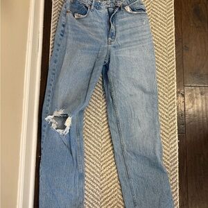 Abercrombie & Fitch Light Blue Boyfriend Jeans